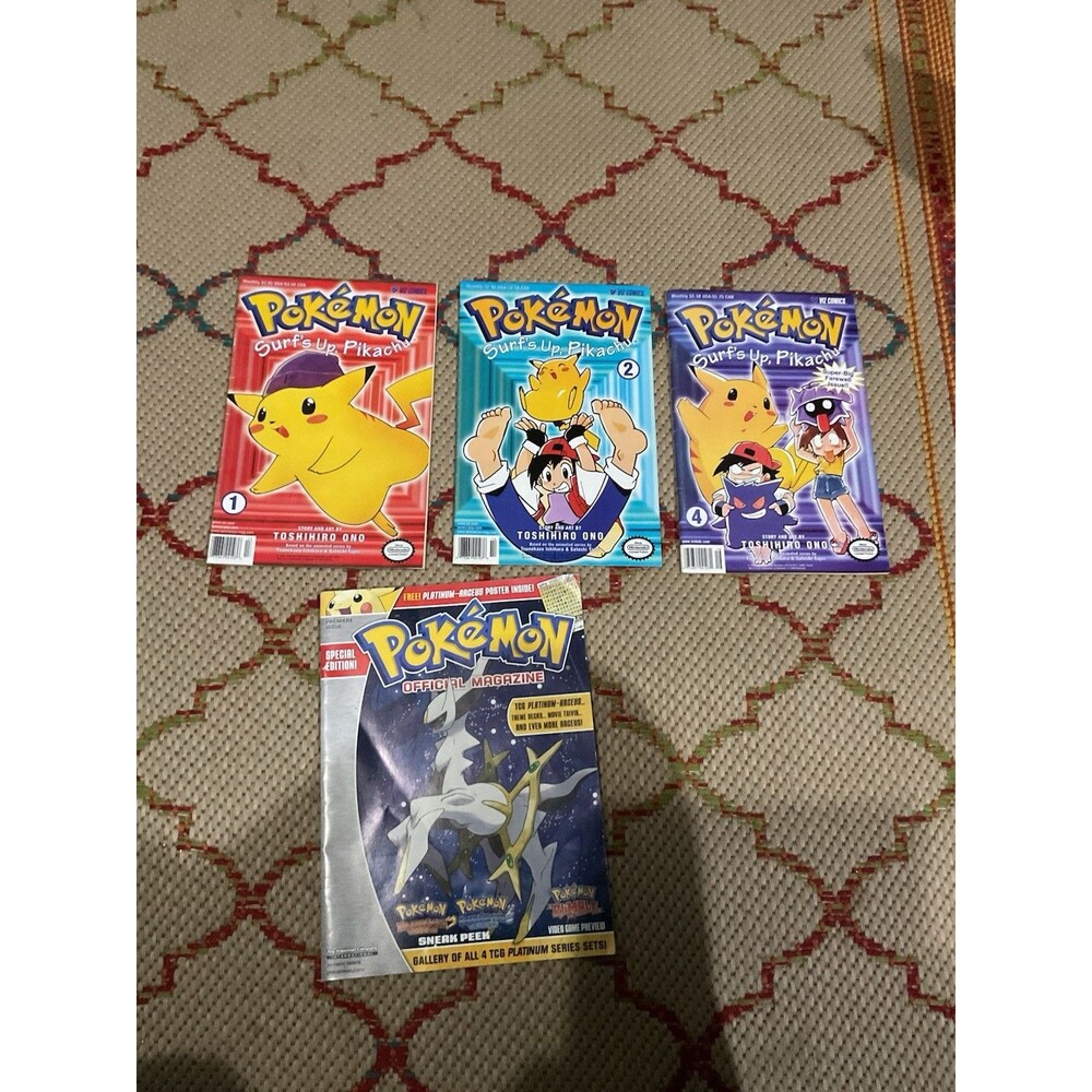 Lot Of 1999 Pokemon Comic Books Surfs Up And Pokemon Magazine 2009
